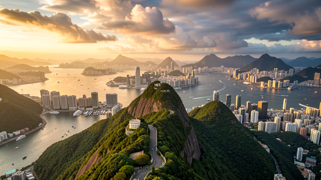 Victoria Peak skyline view